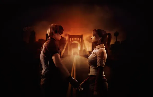 Picture Resident evil, Resident Evil, Biohazard, Leon Scott Kennedy, Leon Scott Kennedy, Claire Redfield, Biohazard, Claire …