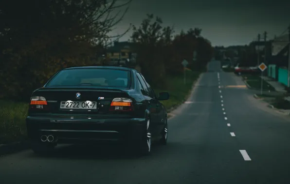 BMW, Sedan, Black, E39