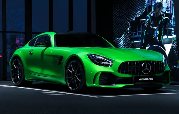 Car, machine, green, coupe, Roadster, Mercedes-Benz, Roadster, coupe