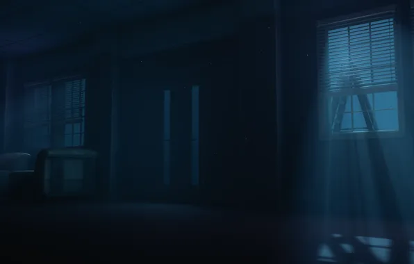 Night, The hotel, Night, Hotel, Moonlight, Motel, Doors, Motel