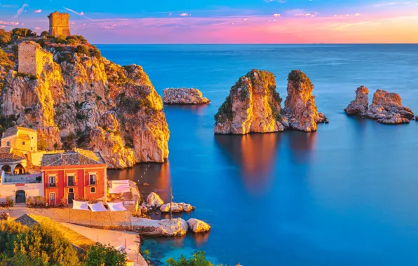 Sea, landscape, Wallpaper, wallpaper, picture, sea, Italy, Italy
