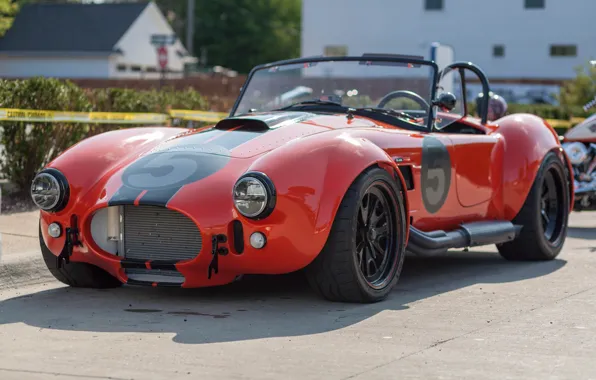 Red, Shelby, classic, the front, Cobra