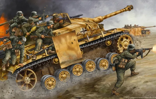 War, soldiers, Germany, the Germans, the Wehrmacht, Stug IV, Stug