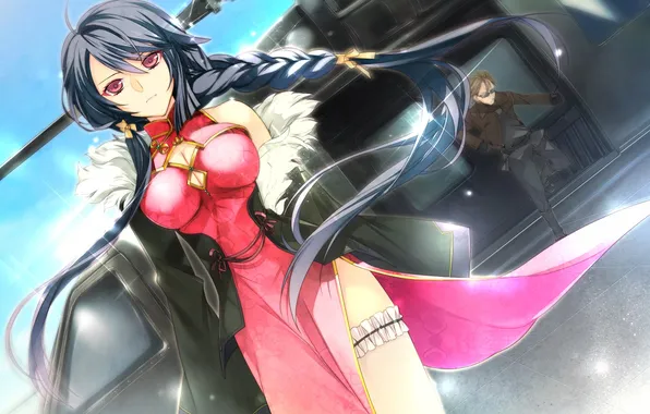 Chest, look, girl, the wind, helicopter, guy, art, gait