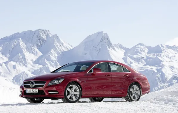 Picture winter, auto, snow, machine, cars, Benz, North, Alaska