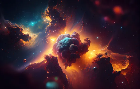 Picture Nebula, The universe, Stars, Stars, Universe, Artificial intelligence, Neural network