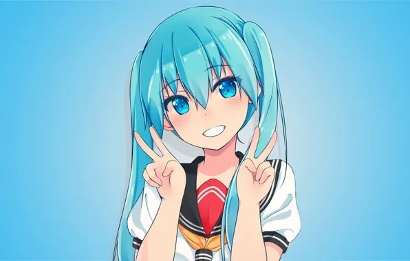 Hatsune Miku, Vokaloid, girl, Vocaloid Miku Hatsune, by AssassinWarrior