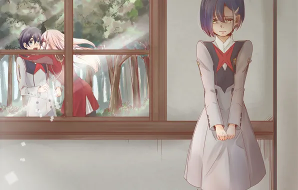 Window, Ichigo, 002, Darling In The Frankxx, Cute in France, Hiro