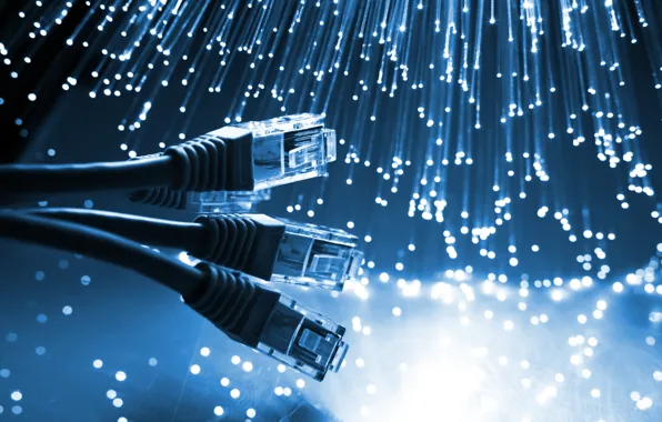 Picture light, network, cable, fiber, link, rj-45, optic, ethernet