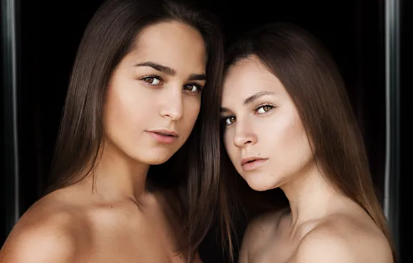 Picture two girls, Ilya Baranov, Daria Zakharova, Irina Chaplygina