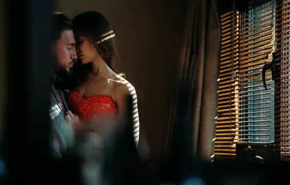 Game, romance, kiss, lovers, sexy dress, In a hotel