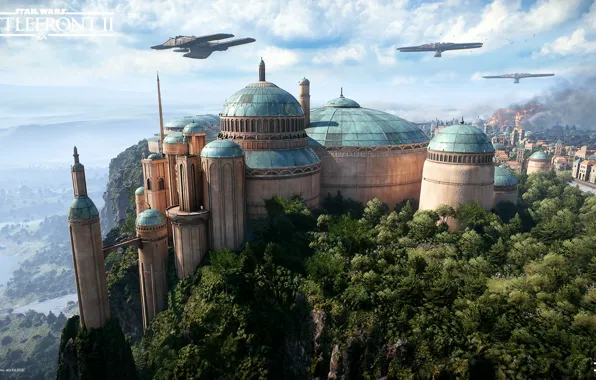 The city, building, Star Wars Battlefront II