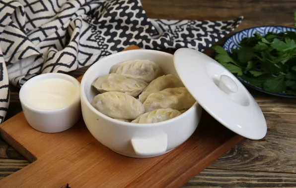 Food, sour cream, Manta