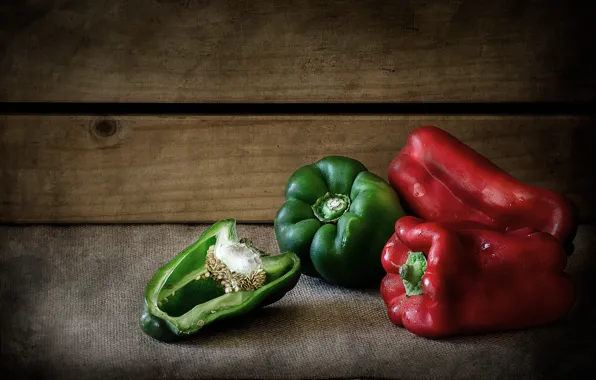 Picture macro, pepper, vegetables