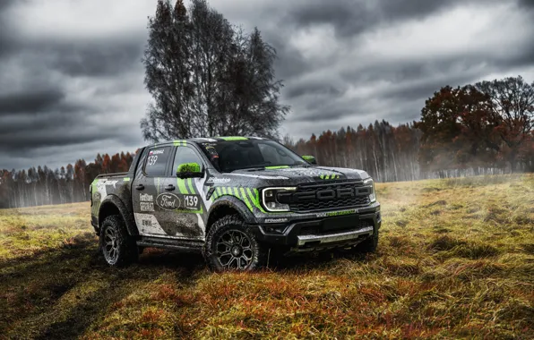 Ford, Raptor, Dirt, Pickup, Forest, Ford Ranger, Ford Ranger Raptor