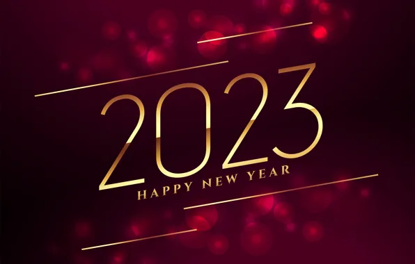 Line, glare, lights, the inscription, figures, New year, gold, date