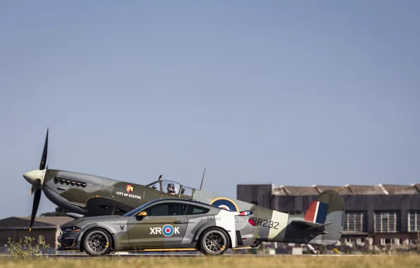 Ford, 2018, Supermarine Spitfire, RAF, WFP, Royal air force, Mustang GT, Eagle Squadron