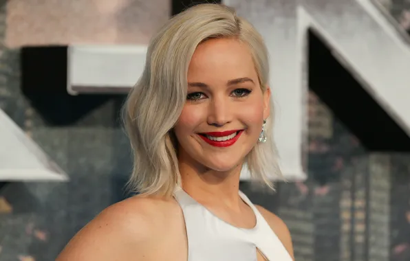 Smile, portrait, actress, blonde, beauty, Jennifer Lawrence, Jennifer Lawrence