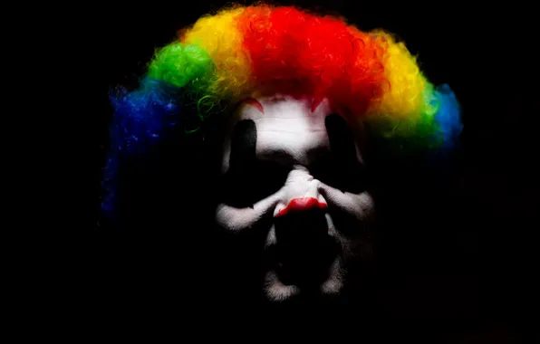 Picture background, color, clown