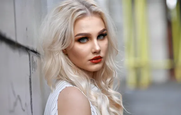 Picture look, face, model, makeup, blonde