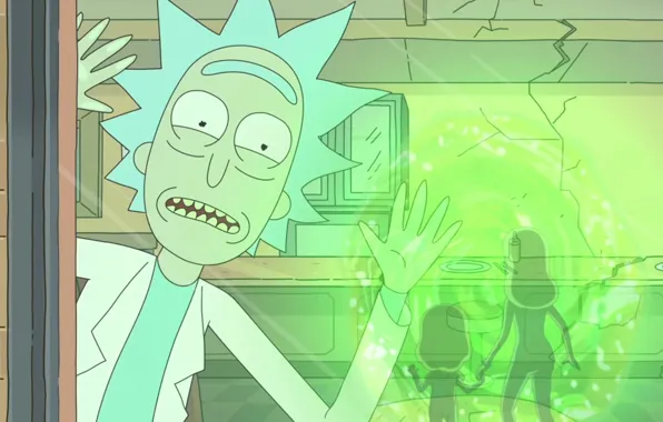 The cartoon series, Cartoon, Beth, Rick and Morty, Rick and Morty, Rick, Beth Smith, Teleport