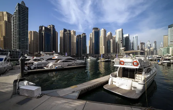 Picture Dubai, United Arab Emirates, Wispy Marina