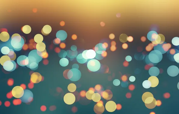 Circles, Background, Glare, Blur