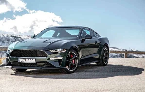 Wallpaper Mustang, Ford, 2018, Bullitt