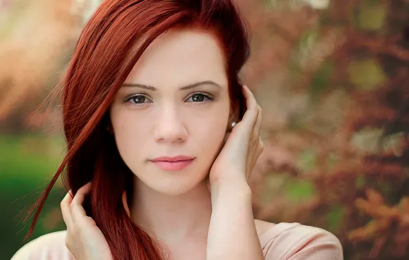 Picture portrait, redhead, Мirella