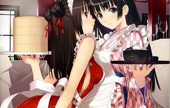 Picture girls, sweets, Yuri