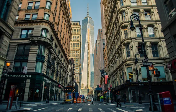 Picture USA, United States, New York, Manhattan, NYC, New York City, skyscraper, street