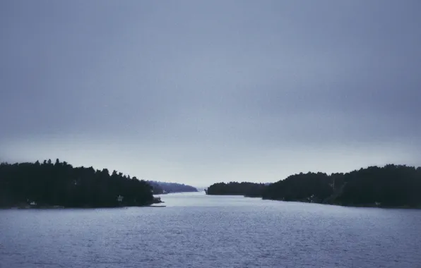Picture the sky, night, island, Sweden, North
