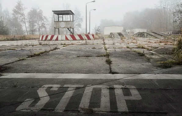 Picture fog, the barrier, stop