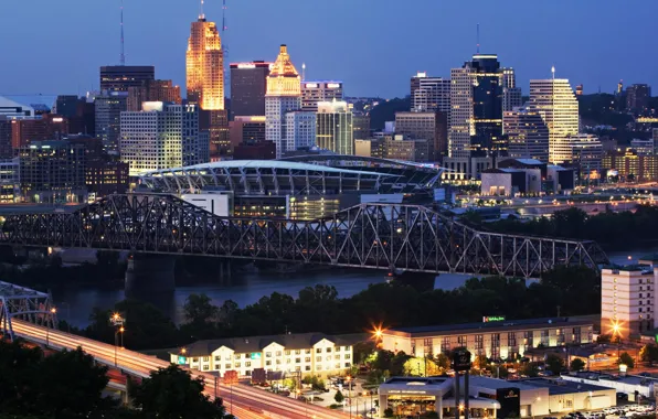 The evening, Kentucky, Cincinnati