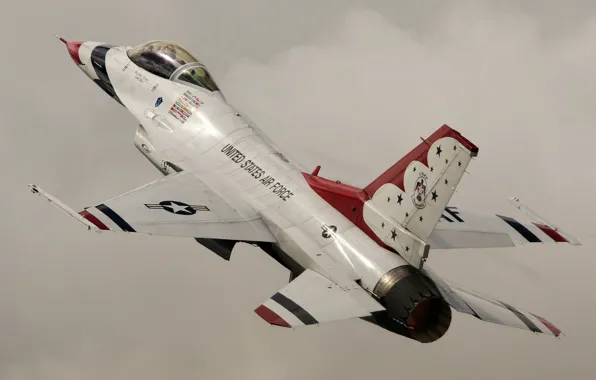 Fighter, F-16, Fighting Falcon, Thunderbird