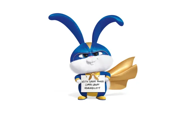 Rabbit, hero, costume, The secret life of Pets 2, The Secret Life of Pets 2