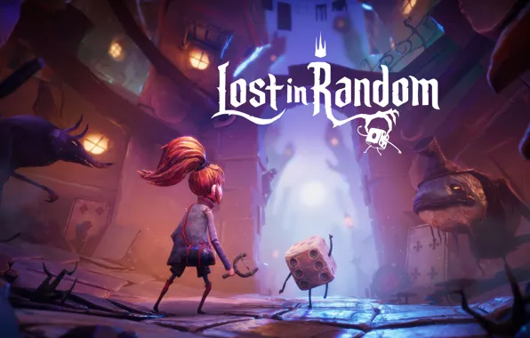 Creatures, girl, dice, Lost in Random