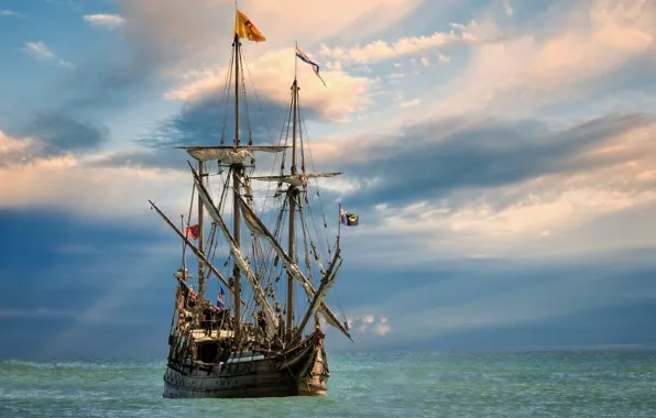 Nature, ship, beauty