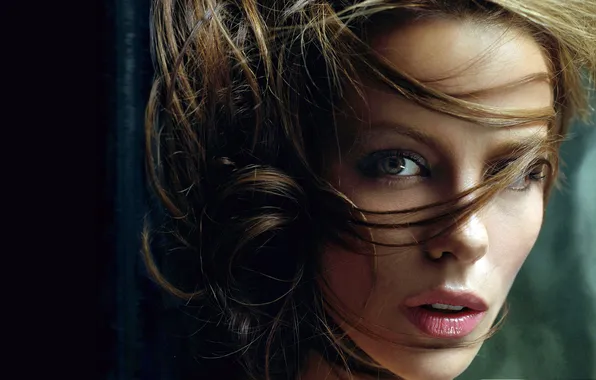 Eyes, face, hair, portrait, actress, lips, Kate Beckinsale, Kate Beckinsale