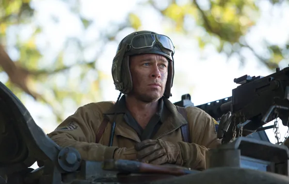 Picture Brad Pitt, actor, Fury, the role