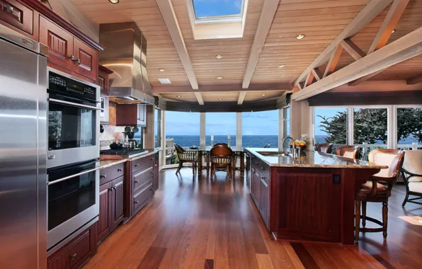 Picture design, photo, table, interior, window, kitchen