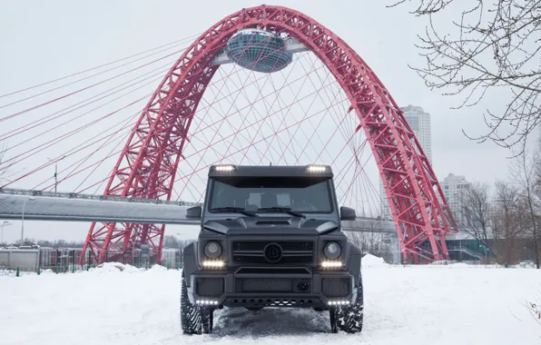 Picture Mercedes, Winter, AMG, Moscow, W463, G65, Carbon-pro