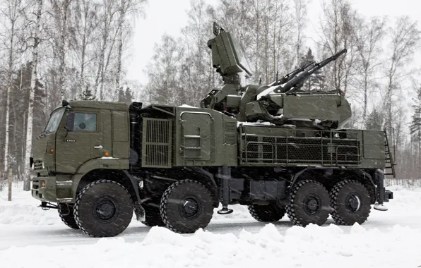 Complex, self-propelled, Pantsir-S1, missile and gun, anti-aircraft