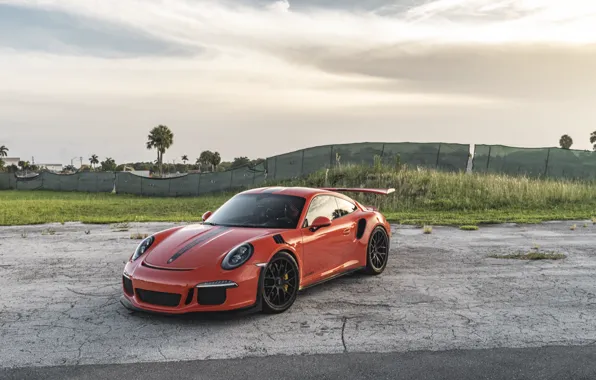 Picture 911, Porsche, Orange, Sky, GT3 RS, 991, Turbo S, VAG