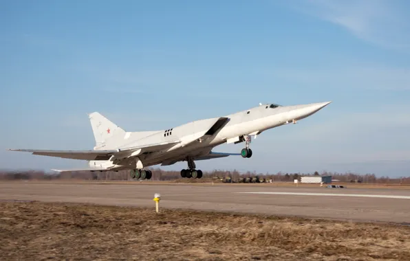 Picture the rise, supersonic, Tu-22M3, far, submarine bomber