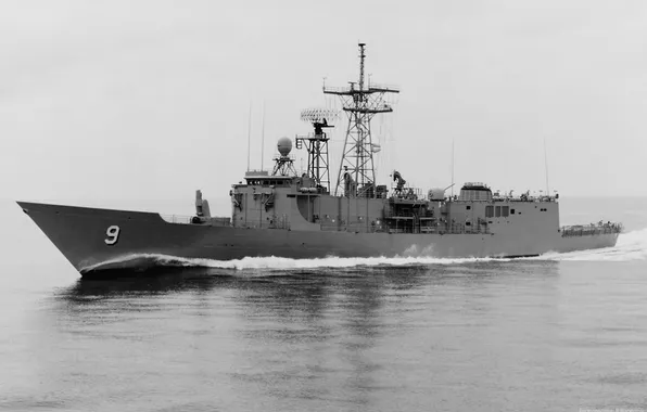 US NAVY, the URO frigate, FFG-9, USS Wadsworth