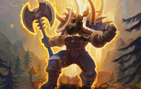 Weapons, power, warrior, armor, Creek, Orc, wow, Horde