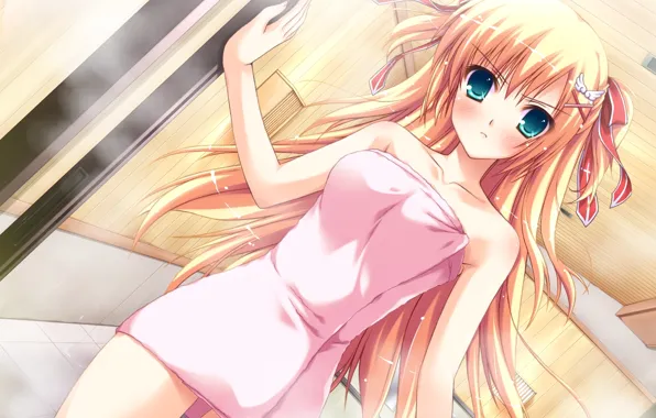 Look, girl, towel, shower, dissatisfaction, art, irr is the ide is keri waga koi wa, …
