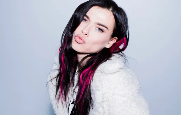 Girl, face, hair, kiss, Elena Temnikova