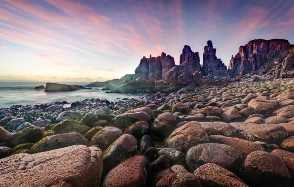 Picture stones, rocks, coast, Australia